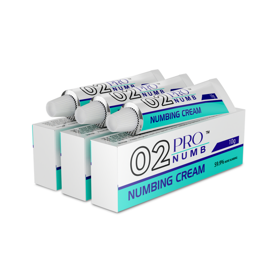 Image of a single tube of Pro Numb 02 Pink Tattoo Numbing Cream