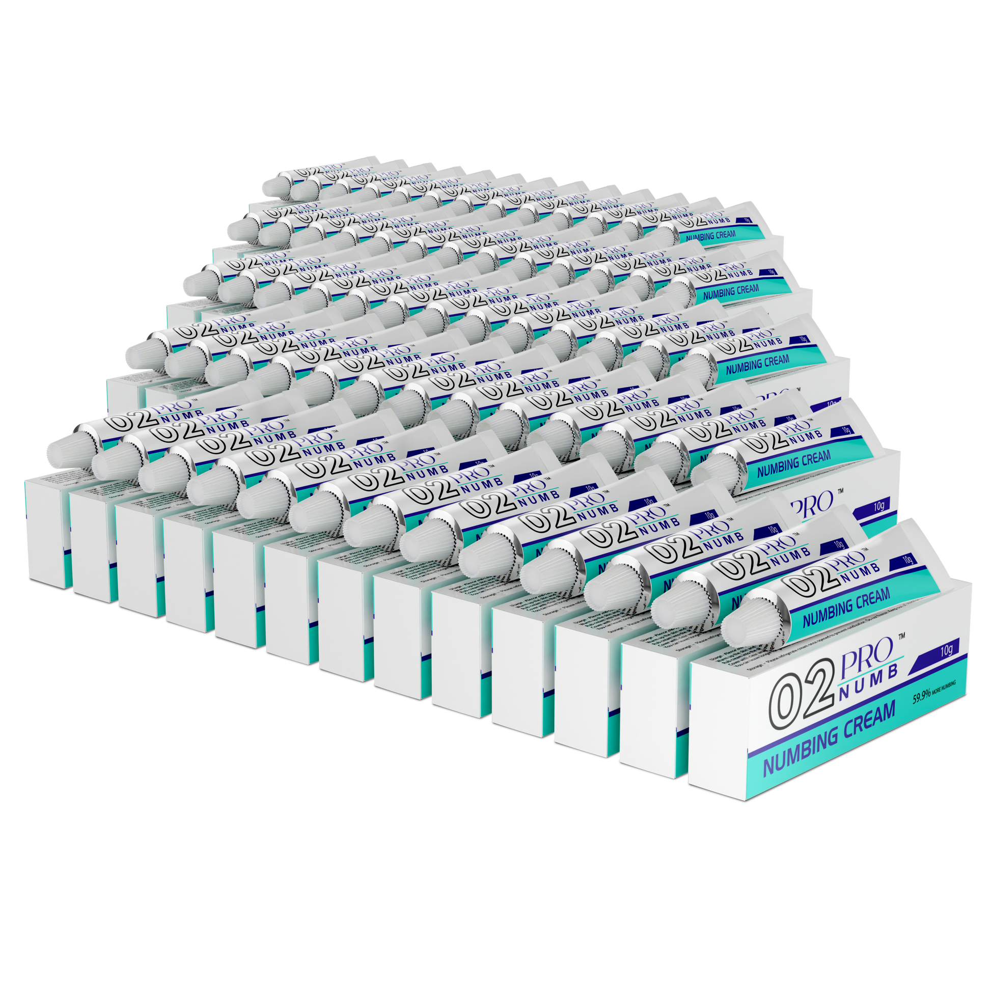 Image of a 250 tube of Pro Numb 02 Pink Tattoo Numbing Cream strongest numbing cream for tattoo and Semi permanent makeup microblading. Wholesale deal for beauty clinics and  tattoo parlours.