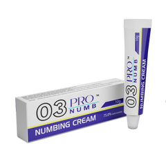 Image of Pro Numb 03 Tattoo Numbing Cream, 10g, perfect for intense procedures like tattoos , tattoo removal, laser hair removal treatments, providing extreme Comfort during tattoo sessions 