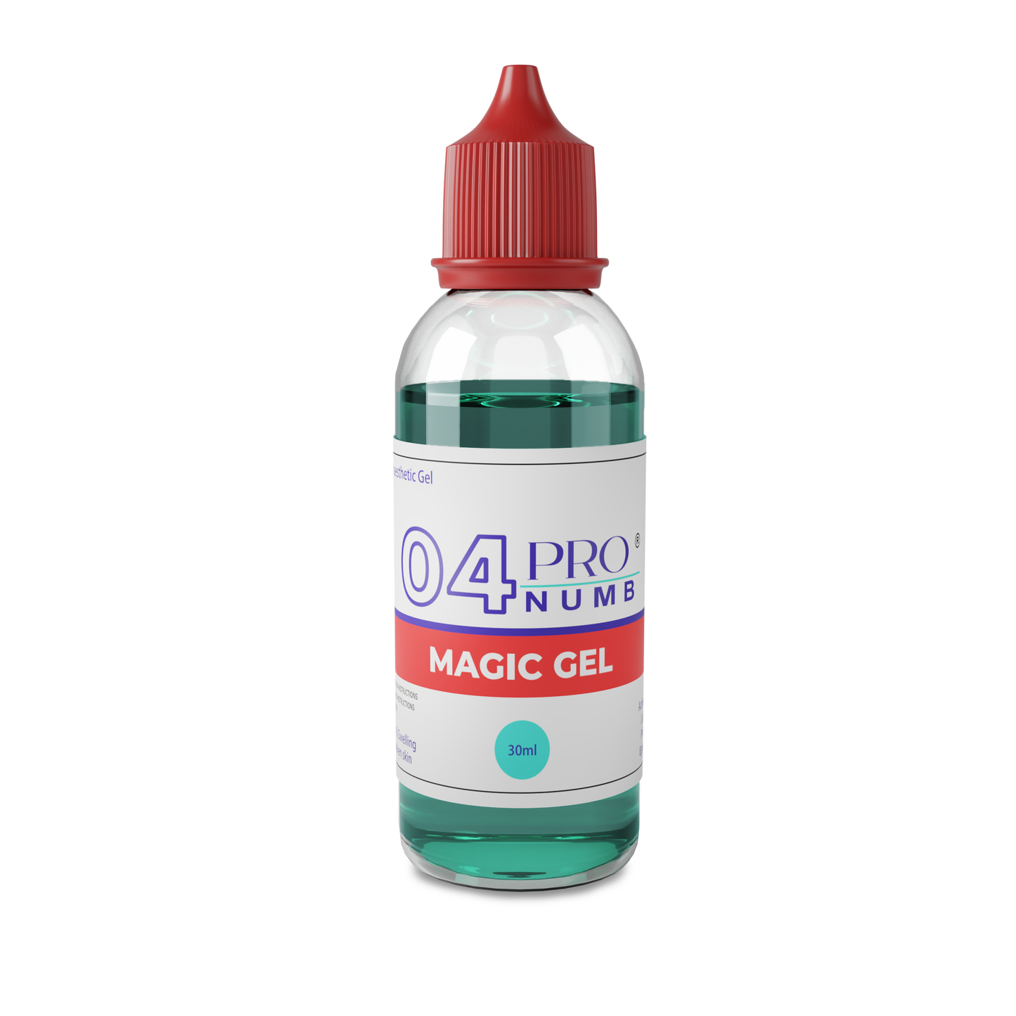 image of Pro Numb 04 Magic Gel-Secondary numbing gel for use on open skin during tattoo or semi permanent makeup procedures and micro-needling cosmetic procedures