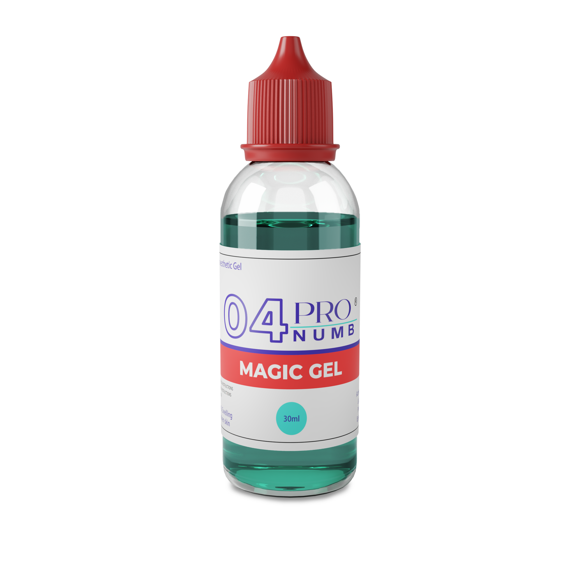 image of Pro Numb 04 Magic Gel-Secondary numbing gel for use on open skin during tattoo or semi permanent makeup procedures and micro-needling cosmetic procedures